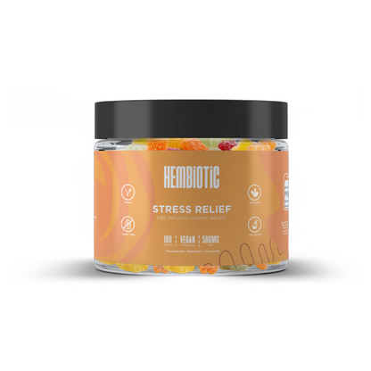 Hembiotic 500mg Funkční CBD Gummy Bears - 100g