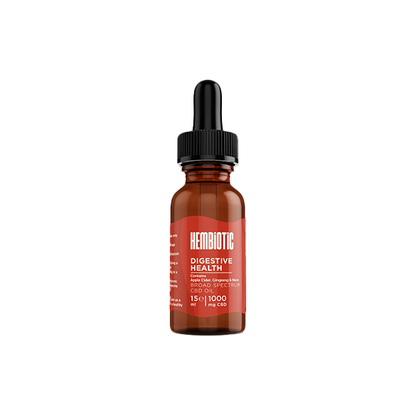 Hembiotic 1000mg Broad-Spectrum Functional CBD Oil - 15ml