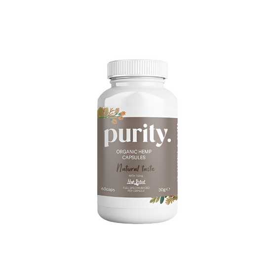 Purity 600mg Full-Spectrum High Potency CBD Capsules - 60 caps - HEMPORIUM