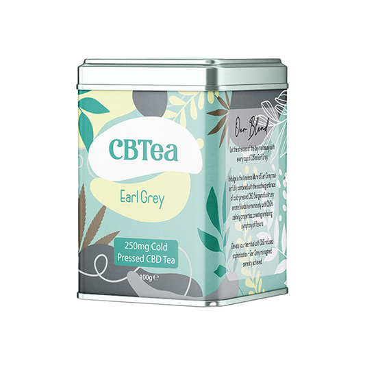 CBTea 250mg Cold Pressed Full Spectrum CBD Earl Grey Tea - 100g - HEMPORIUM