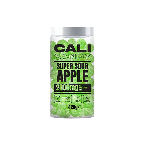 CALI CANDY MAX 2800 mg CBD veganské sladkosti plné spektra - 10 příchutí