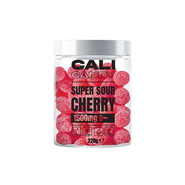 CALI CANDY MAX 1500 mg CBD vegánske sladkosti s plným spektrom – 10 príchutí