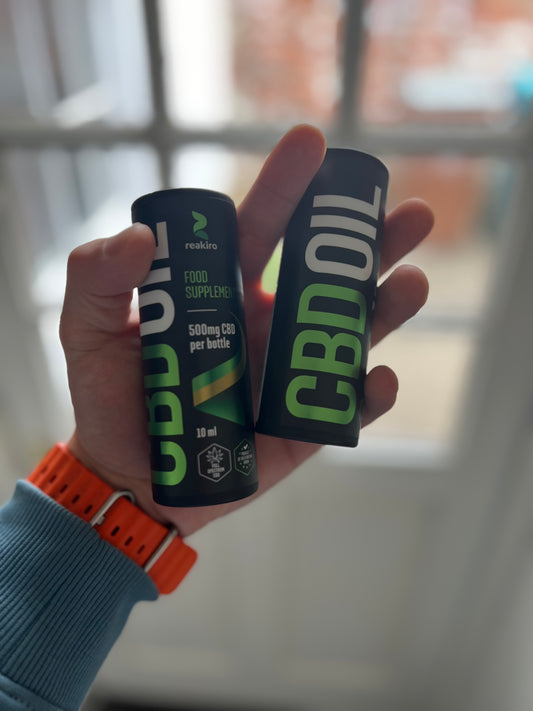 Reakiro 500 mg CBD olej 5 % celé spektrum – 10 ml (KÚPIŤ 1 ZÍSKAJTE 1 ZADARMO)